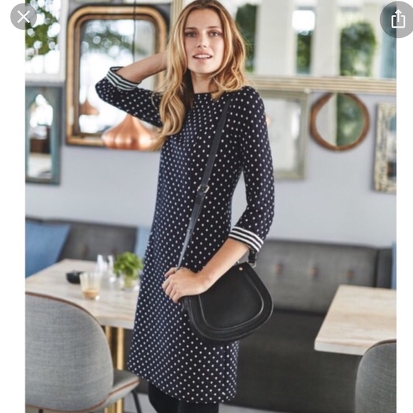 Boden polka dot shift dress (6 long) - Picture 1 of 9